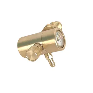 High Quality Argon Or CO2 Gas Pressure Regulator Full Brass Flowmeters Regulators