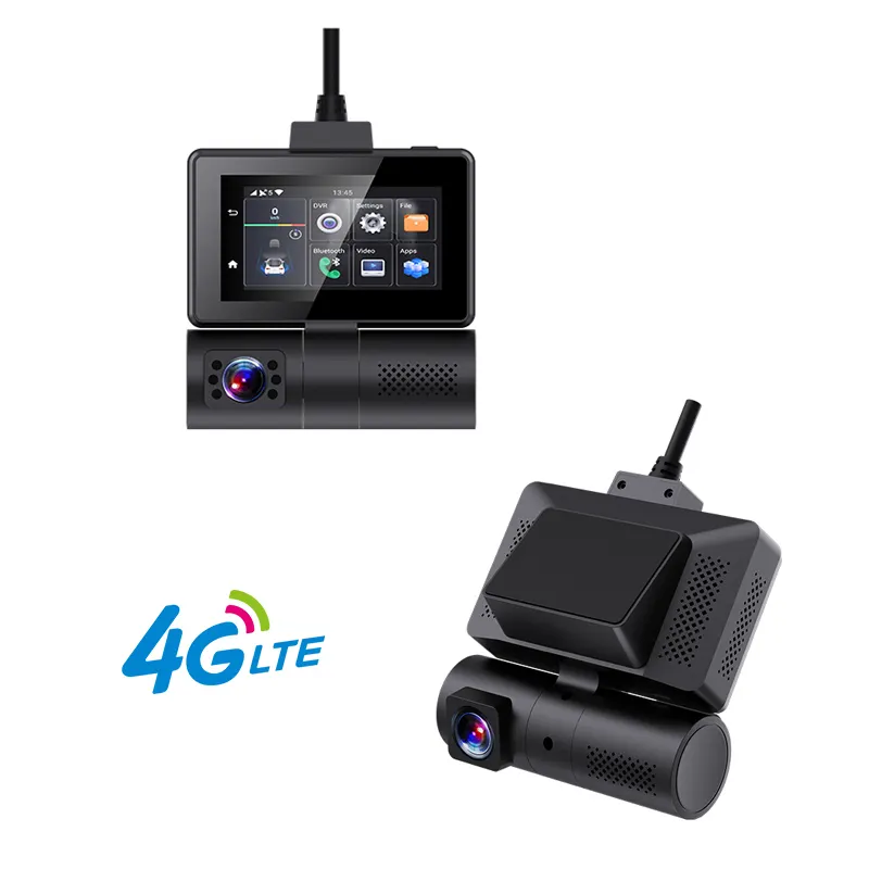 עדשת G5 כפולה החדשה ביותר HD1080P 4g מצלמת רכב עם מסך מגע 3 אינץ' wifi ADAS ו-GPS ושלט סטרימינג חי בדיקה בטלפון