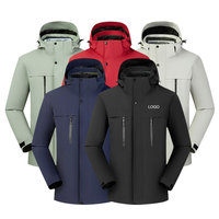 Logo personnalisé de haute qualité veste coupe-vent pour hommes Sports de plein air vêtements de travail indice imperméable 3000mm 3-en-1 veste chaude d'hiver