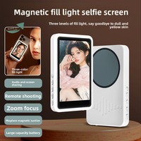 Moniteur d'écran pour vlog et selfie, moniteur de caméra arrière pour vlog et diffusion en direct, mise en miroir sans fil de l'écran avec iPhone et Android C92