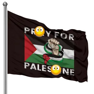 Tùy chỉnh quốc gia 90x150 5x9 cờ lớn palestin tay cờ tất cả các kích thước Polyester với logo