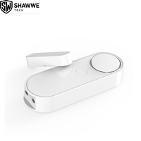 Alarma de Puerta Magnética Portátil de Plástico, Detector de Contacto de Puerta con Alarma en Sitio para Seguridad del Hogar, Tienda, Garaje