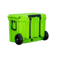 Boîte de refroidissement de Camping rotomulée dure 60L Kuer LLDPE avec roues