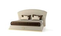 Ensemble de meubles de chambre à coucher de conception simple de haute qualité cadre de lit de plate-forme de lit de taille royale en cuir lits doubles de luxe modernes