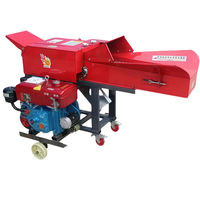 Mesin Pemotong Pakan Ternak Kecil Bertenaga Diesel Terbaru 2026 FG 38T Corn Hammer Mill Silage Chaff Cutter Farm