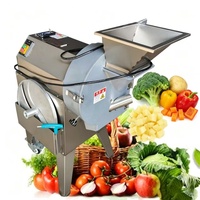 Máquina Cortadora de Vegetales Industrial Pequeña, Rebanadora, Trituradora y Picadora de Cebolla, Patata, Zanahoria y Pepino para Restaurantes Comerciales
