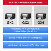 Impresora de Etiquetas POSTEK Serie GX 203Dpi/300Dpi/600Dpi Impresora de Etiquetas de Transferencia Térmica de Códigos de Barras Semi-Industrial 3C/CE/FCC