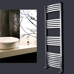Bathroom Heated Towel Warmer Wall Mounted Towel Heater Stainless Steel Towel Rack