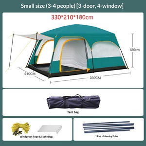 <span class=keywords><strong>Toldo</strong></span> de Camping Grande para Exteriores, Transpirable, con Protección Solar, Impermeable, de Doble Capa, Dos Habitaciones, 8-12 Personas, 3-5 Personas, Dos en Uno - Product Image 5