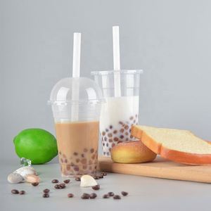 แก้วน้ำและสมูทตี้พลาสติก PP แบบใช้แล้วทิ้ง ขนาด 12oz 16oz 24oz พร้อมฝาโดม/ฝาเรียบ พิมพ์โลโก้ใสตามสั่ง - Product Image 1