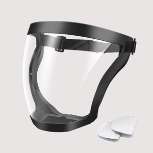 Protector Facial Transparente de PC con Filtros Antivaho, Protección Ocular a Prueba de Salpicaduras y Viento - Product Image 1