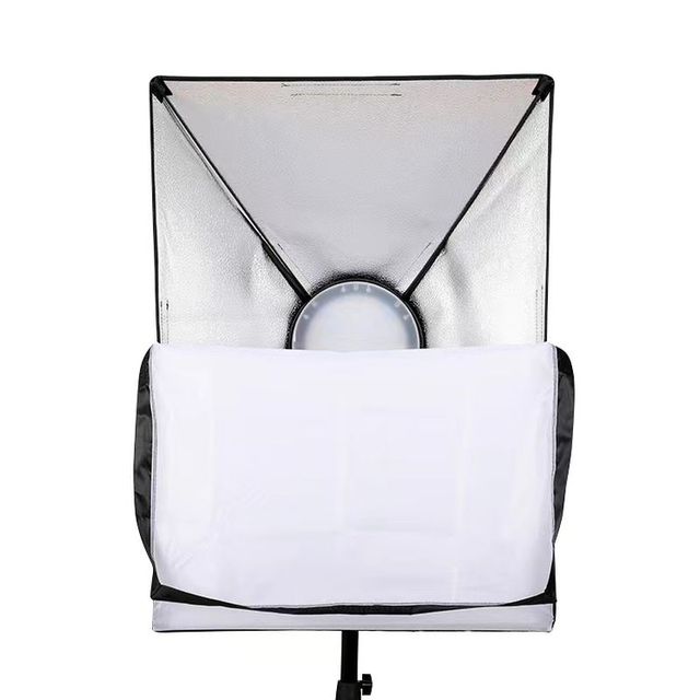 Studio Photography Softbox Kit 50*70cm With 60w Led Lamp Bulbs Softbox for Live Streaming Product Photo Video Lighting
