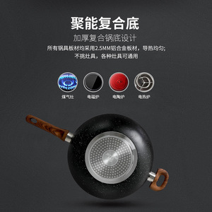 Non Stick <b>Cookware</b> <b>Set</b> 2 Piece Frying Pan Saucepan Maifan Stone Oven Safe Hand Wash Only Gift <b>Set</b> - Product Image 4