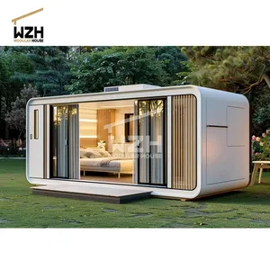 Bâtiments à structure en acier mini maison apple house home pod mini pomme pomme cabine préfabriquée