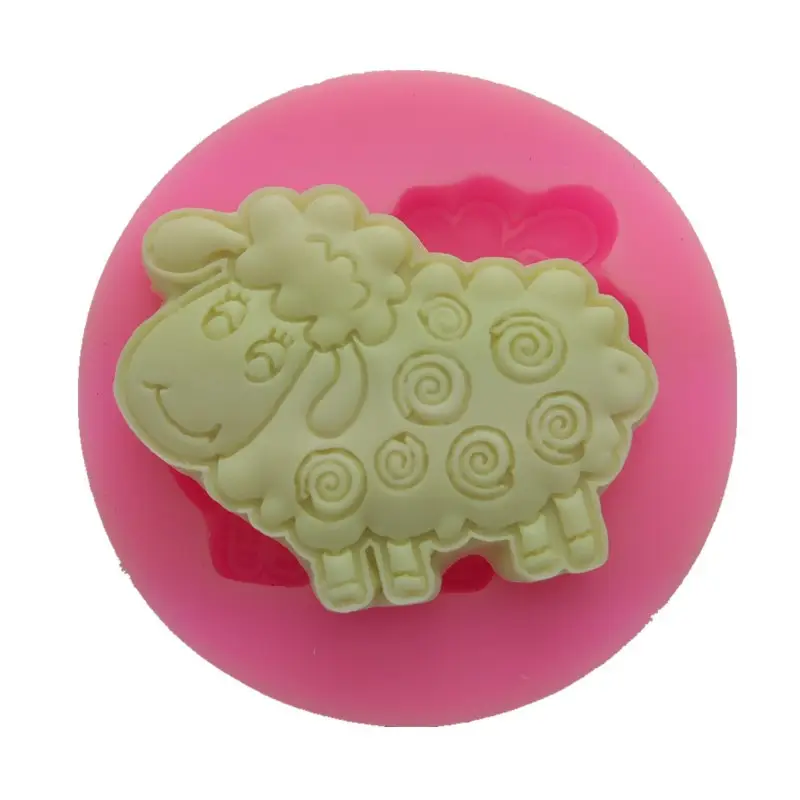 mk34g Small Sheep eid Fondant Silicone Children's Day Mold Cake Decoration Fondant Cake 3D Mold Silicone Mould