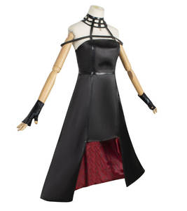 Disfraz de <span class=keywords><strong>Cosplay</strong></span> de <span class=keywords><strong>Yor</strong></span> <span class=keywords><strong>Forger</strong></span>: Diadema, Medias Elásticas hasta el Muslo, Aretes y Vestido Completo para Comic Con - Product Image 4