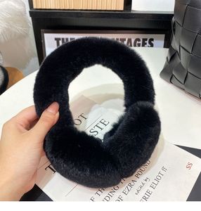MWFur Mode Hiver Chaud Fantaisie Épais Doux Fourrure complète Double face Fourrure de <span class=keywords><strong>lapin</strong></span> Rex Imprimé par transfert thermique <span class=keywords><strong>Cache</strong></span>-oreilles pour femmes - Product Image 3