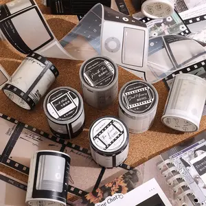 2 m/rollo enmarcado hermosa serie de cinta retro película revista estilo manual DIY material pegatinas