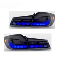 Feux arrière HETOP G30 2018-2020 Dragon Scale Série 5 G38, feux arrière LED, plug and play, accessoires de feux arrière DRL pour BMW