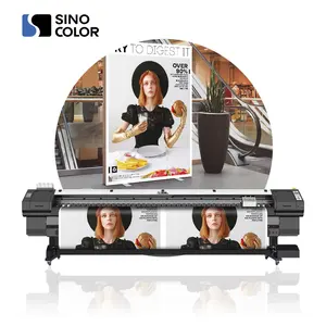Sinocolor Hoge Kwaliteit 3.2M Dual I3200 Heads 2400Dpi Reclamevlag Banner Vinyl Sticker Plotter Pp Papier Eco Solvent Printer