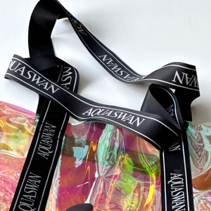 Bolsos transparentes de viaje impermeables personalizados para mujer, bolsos holográficos de plástico láser brillante de PVC, bolso de mano - Product Image 5