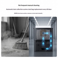 Robot aspirateur laveur tout-en-un transfrontalier avec navigation laser LDS, moteur sans balais et forte aspiration
