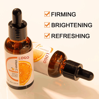Sérum Visage Anti-Âge Éclaircissant et Hydratant à la Vitamine C & E, Acide Hyaluronique, Acide Azélaïque et Algues Marines