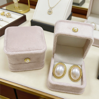 Boîtes d'emballage cadeau pour collier de perles personnalisées, fermeture à bouton pression, forme carrée, design portable, élégant, marque ZXF, bijoux