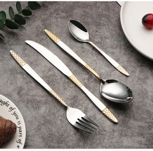 Couverts en plaqué or 24k impériaux de luxe haut de gamme couverts en plaqué or couverts en plaqué or <span class=keywords><strong>à</strong></span> <span class=keywords><strong>vendre</strong></span> - Product Image 3