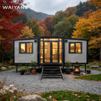 Maison conteneur préfabriquée en acier - Conception moderne extensible et pliable, chambre et cuisine extérieures respirantes, écologique et économique