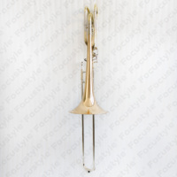 High Grade Trombone Instrument for Sale Bb/F/G/D Gold Copper Bell Bass Trombone