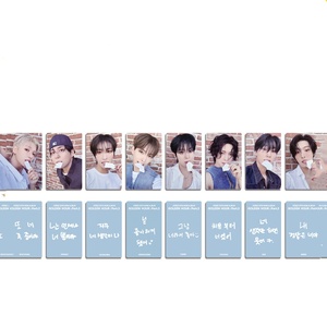 Kpop 8PCS ATEEZ New12th Mini Album GOLDEN HOUR : Part.3 Special Card Hongjoong Seonghwa Yunho Yeosang San Fans Gift Card