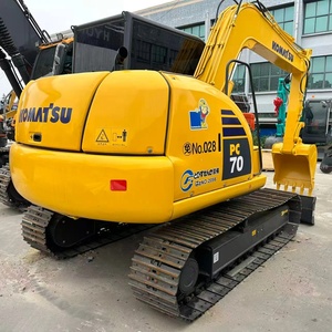 Excavadora de cadenas usada Komatsu PC70 PC55MR, original japonesa, de segunda mano, miniexcavadora Komatsu PC56MR PC18 35 56 70 - Product Image 1