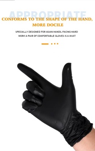 Gants en <span class=keywords><strong>nitrile</strong></span> noir de haute qualité usine gros latex poudre sans nourriture gants 4.5 5.0g 7.0g élimination gants en <span class=keywords><strong>nitrile</strong></span> - Product Image 4