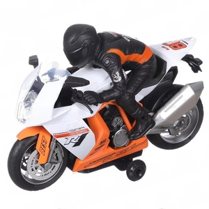 Modèle de moto de haute qualité à 3 canaux 2,4 G avec lumières, musique, radiocommande, pour enfants, cadeau 360 °   Démonstration de rotation - Product Image 1