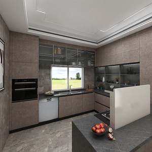 Armoires de cuisine SANTOPOVA au design simple, en aggloméré, pour la vente - Product Image 1