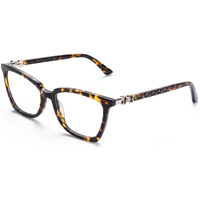 Monture de lunettes rectangulaires œil-de-chat Elan Optical YB6018 à prix abordable pour femme, monture complète en acétate, lunettes optiques en stock