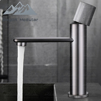 Robinet en cuivre minimaliste moderne monotrou minimaliste Wayon pour eau froide et chaude adapté aux salles de bain d'hôtel
