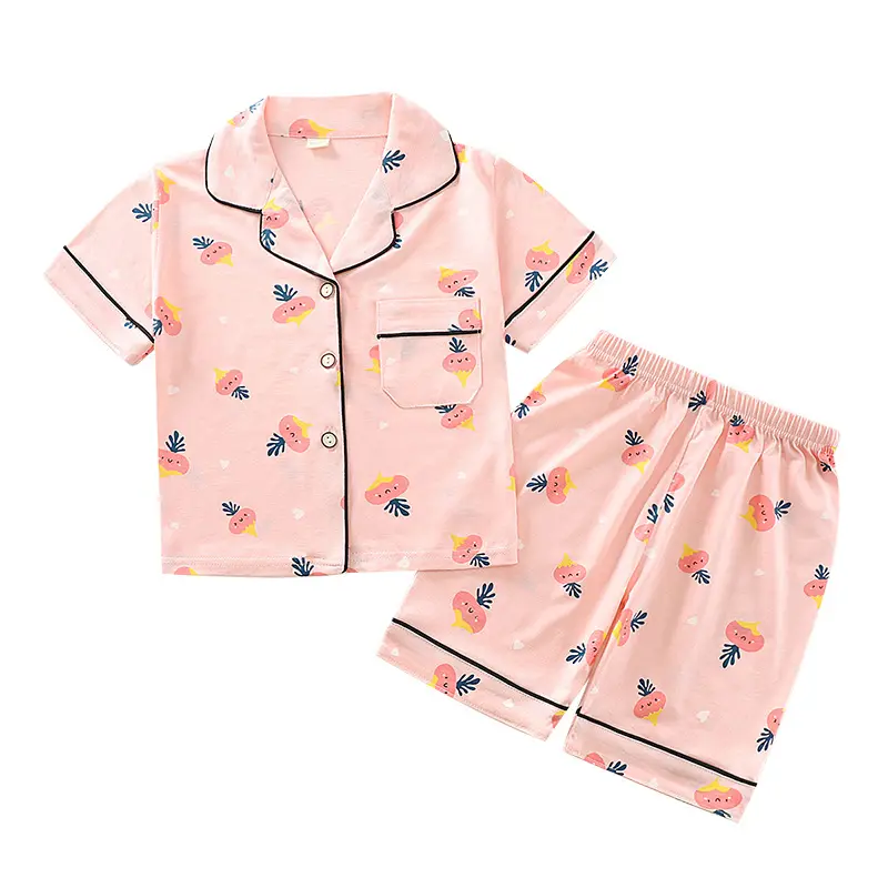 Wen chất lượng đáng tin cậy mùa hè phong cách mới trẻ em của ve áo nhà mặc thoải mái và ánh sáng bé đồ ngủ phù hợp với