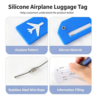 Étiquette de bagage imperméable avec sangle métallique, impression de logo personnalisée, identificateur de valise pour avion