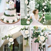 Nouvelles fleurs artificielles en soie entièrement faites à la main, style transfrontalier, pour décoration moderne de mariage, de remise de diplôme et extérieure