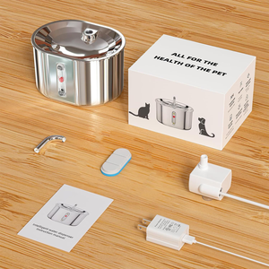 Fontaine à eau automatique pour chat en acier inoxydable avec filtre, grande capacité, distributeur d'eau pour <span class=keywords><strong>chiens</strong></span> et chats - Product Image 5