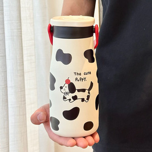 Cute Stainless Steel Thermos For Kids With Straw <b>Travel</b> Water Bottle Portable Insulated <b>Cup</b> For Children Summer 2025 - Product Image 3