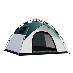 Tenda pop-up double populer baru tenda Kemah luar ruangan tahan air dan berjemur kecil dan nyaman