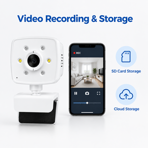 Caméra de surveillance pour bébé 1080P WiFi, caméra de sécurité intérieure, panoramique/inclinaison, audio bidirectionnel, vision nocturne, mini caméra web, prise en charge OEM ODM - Product Image 3
