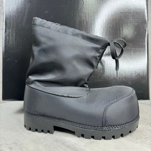 Botas de Nieve para Mujer, Botines de Invierno con Punta Redonda, Parte Superior de PU, Suela de Goma, Impermeables, Forro de Felpa Cálido - Product Image 1