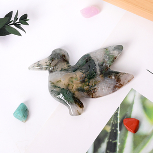 New Design Stone Carvings and Sculptures Natural Healing <b>Crystal</b> Hummingbird Animal Crafts for Decoration - Product Image 5