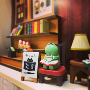 Buena calidad Qingheng libro <span class=keywords><strong>de</strong></span> comestibles japonés Fox Hall librería <span class=keywords><strong>serie</strong></span> estantería decoración escena <span class=keywords><strong>de</strong></span> tiro en miniatura - Product Image 3