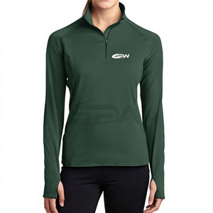 Highly Elastic Outdoor Leisure Fitness Wear Best Seller Long-Sleeve Zipper Yoga Top Breathable Body-shaping yoga top - Product Image 1