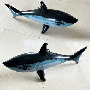 ของเล่นพีวีซีเป่าลมรูปฉลามและโลมาสำหรับเด็กตัวการ์ตูนสัตว์ - Product Image 1